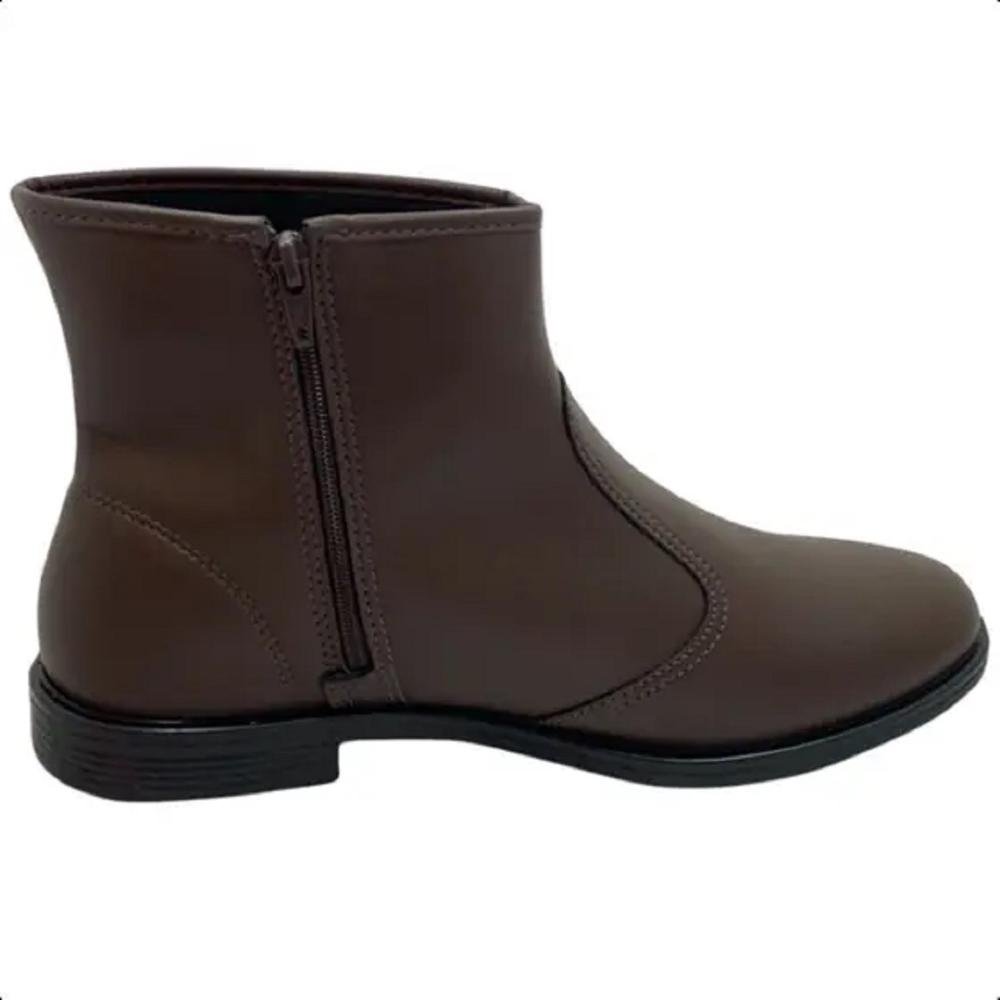 Bota Cano Curto Feminina Beira Rio 9085.100 Café Marrom 3