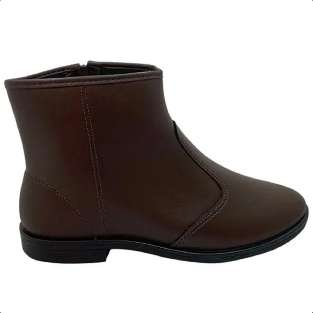 Bota Cano Curto Feminina Beira Rio 9085.100 Café Marrom 1