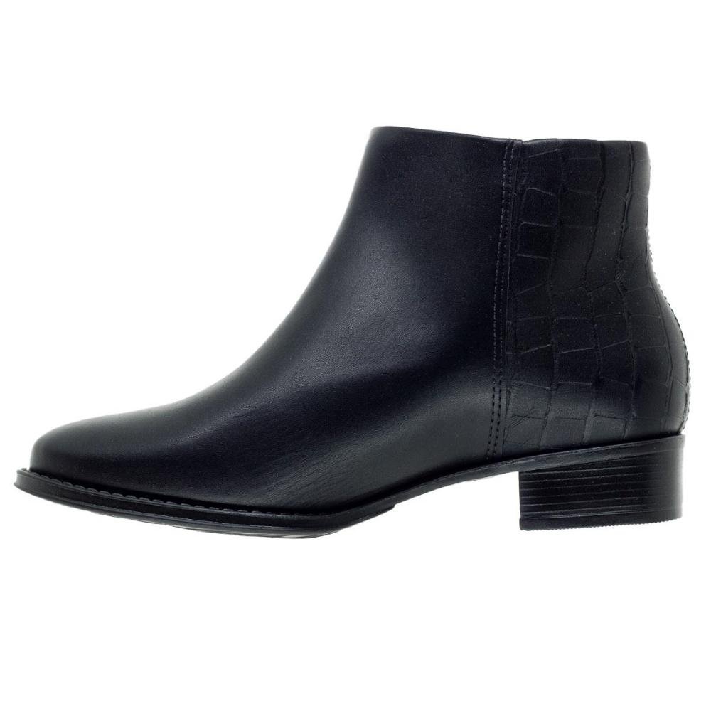 Bota Cano Curto Feminina Beira Rio 9045.231 Preta Preto 2