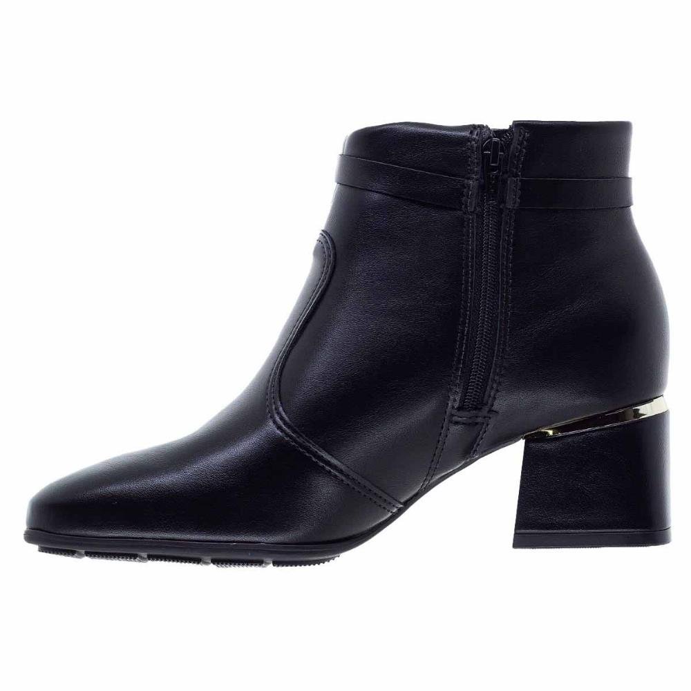 Bota Cano Curto Feminino Modare 7082.102 Preta Preto 2