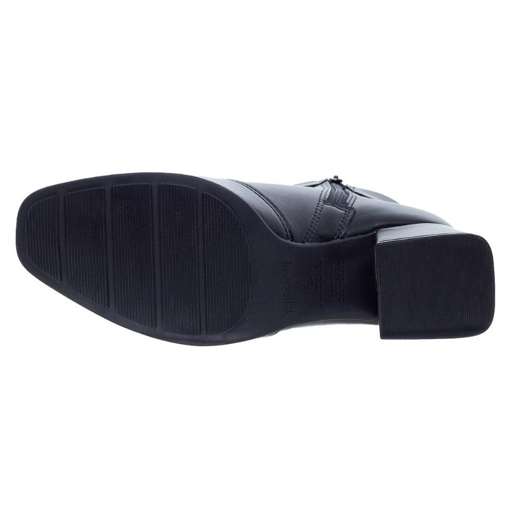 Bota Cano Curto Feminino Modare 7082.102 Preta Preto 4
