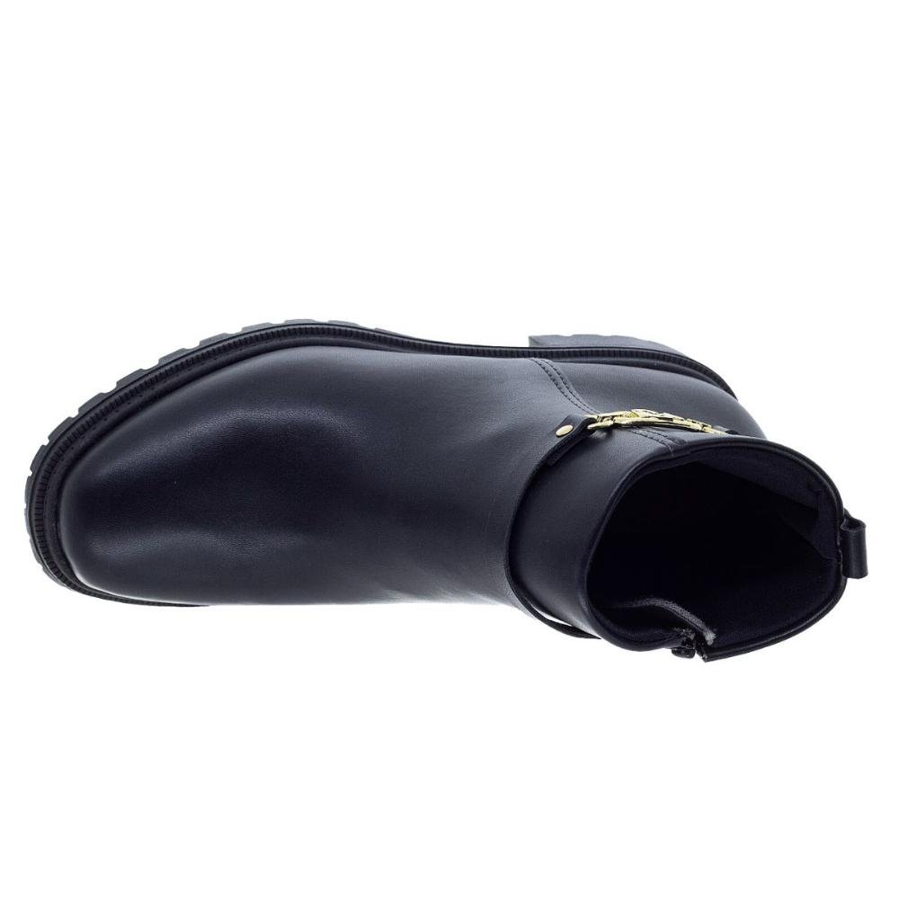 Bota Cano Curto Feminina Modare 7074.109 Preta Preto 3