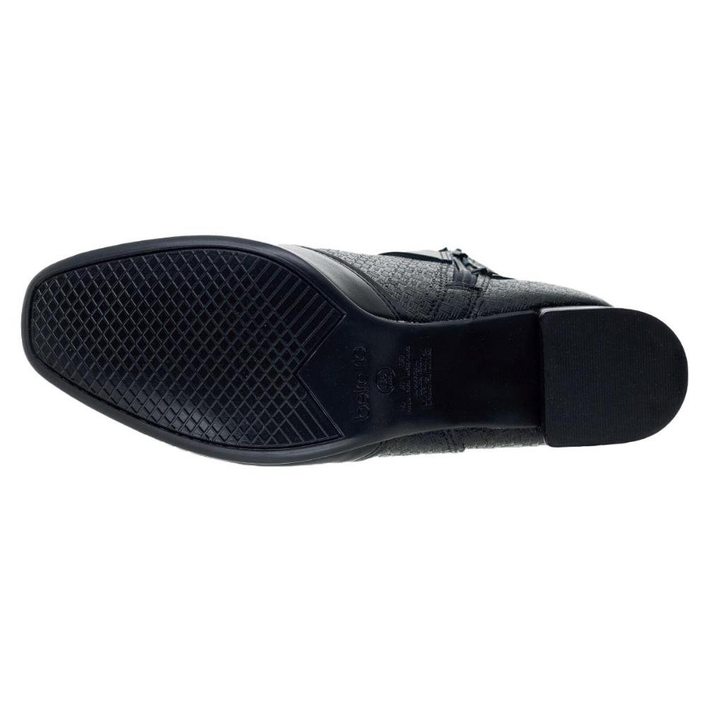 Bota Cano Curto Feminina Beira Rio 9076.106 Preta Preto 4