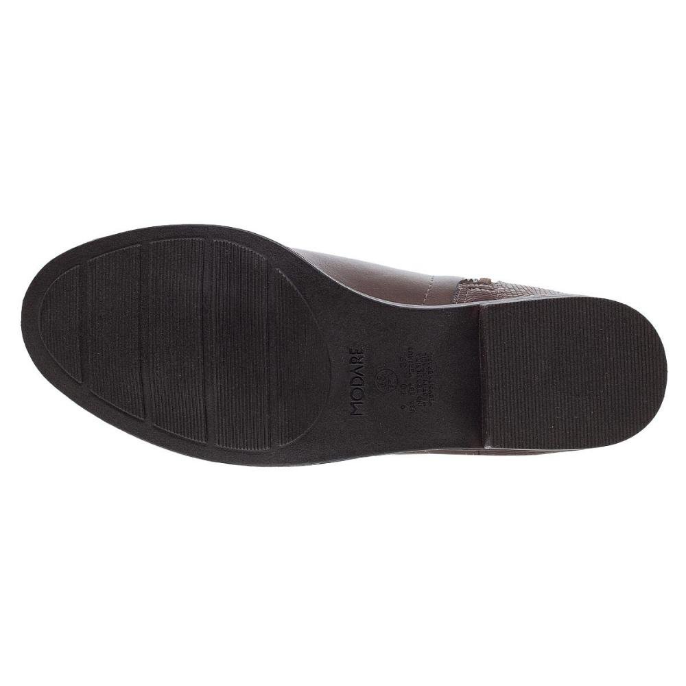 Bota Cano Curto Feminina Modare 7057.218 Marrom Café 4