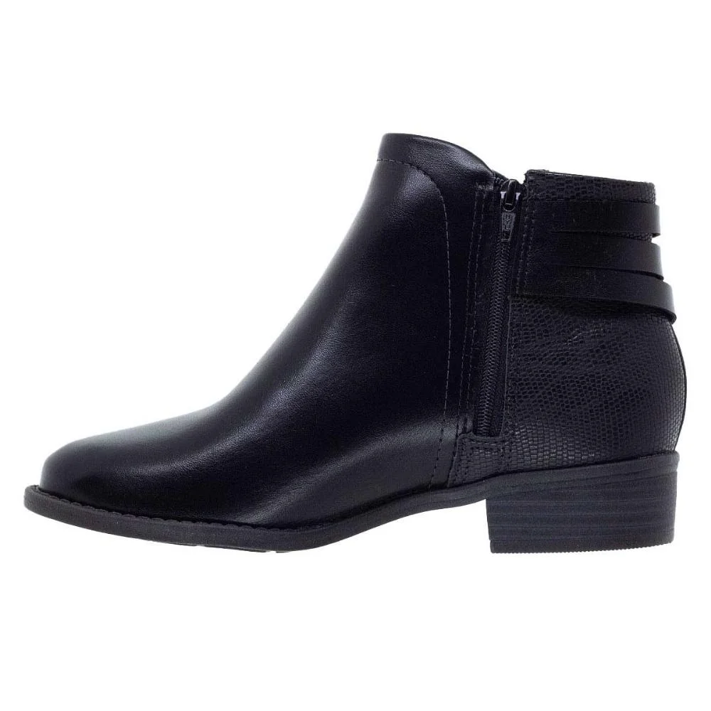 Bota Cano Curto Feminina Modare 7057.218 Preta Preto 2