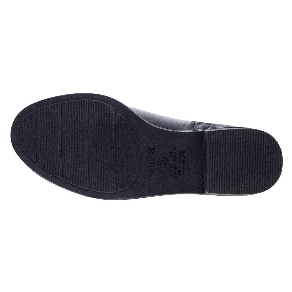 Bota Cano Curto Feminina Modare 7057.218 Preta Preto 4