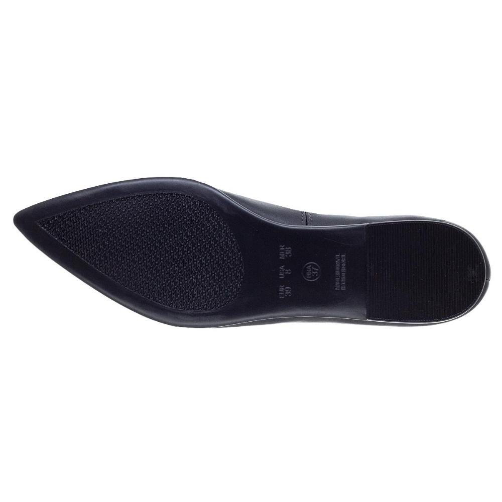 Sapatilha Bico Fino Feminina Santinelli 1600004 Preta Preto 4