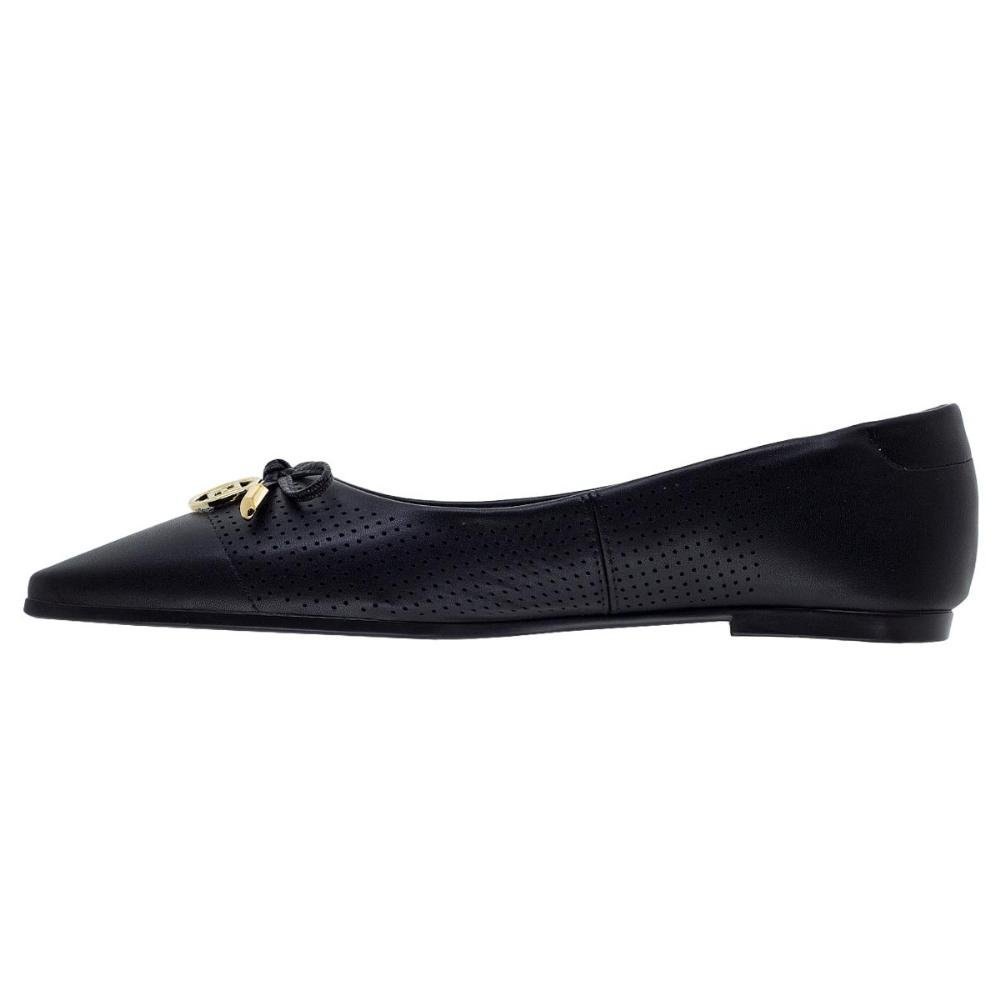 Sapatilha Bico Fino Feminina Santinelli 1600008 Preta Preto 2