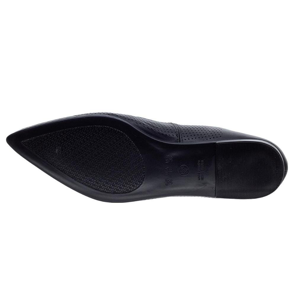 Sapatilha Bico Fino Feminina Santinelli 1600008 Preta Preto 4