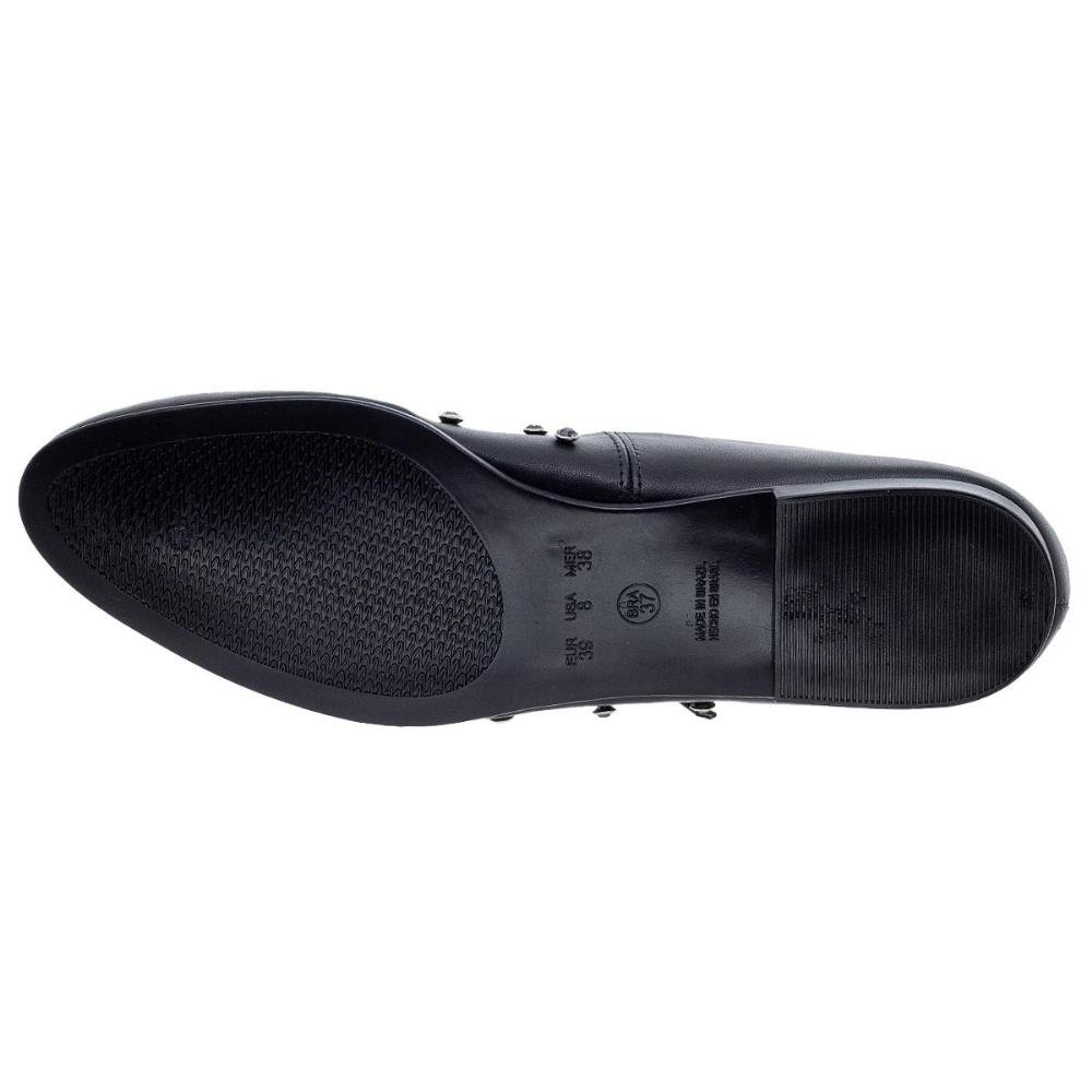 Sapatilha Sling Back Bico Fino Feminina 1628009 Preta Preto 4