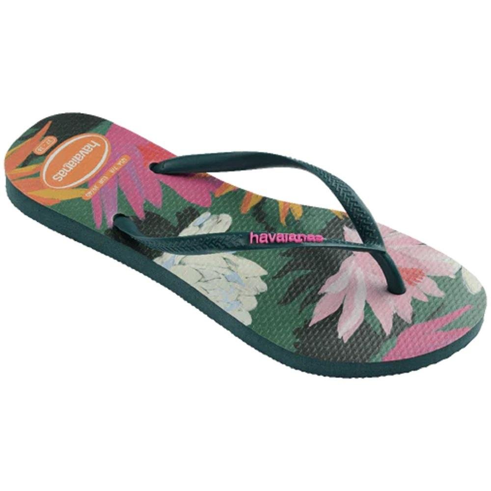 Chinelo Havaianas Feminino Slim Summer Bliss Verde Verde 2