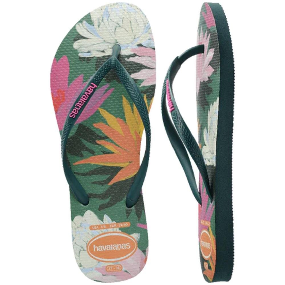 Chinelo Havaianas Feminino Slim Summer Bliss Verde Verde 5