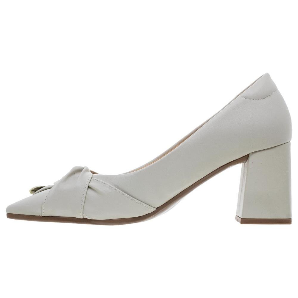 Sapato Scarpin Feminino Santinelli 1606011 Offwhite Offwhite 2
