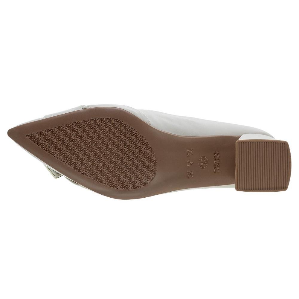 Sapato Scarpin Feminino Santinelli 1606011 Offwhite Offwhite 4