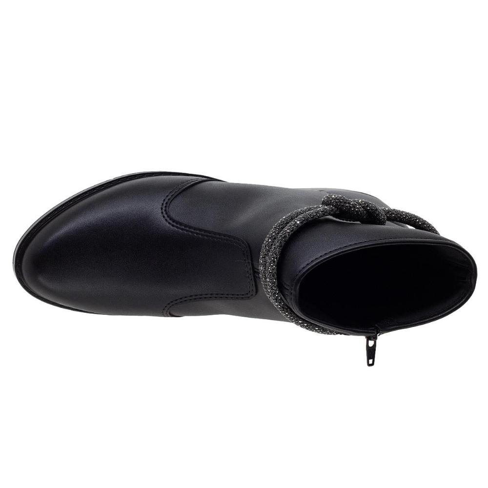 Bota Cano Curto Feminina Moleca 5333.104 Preta Preto 3