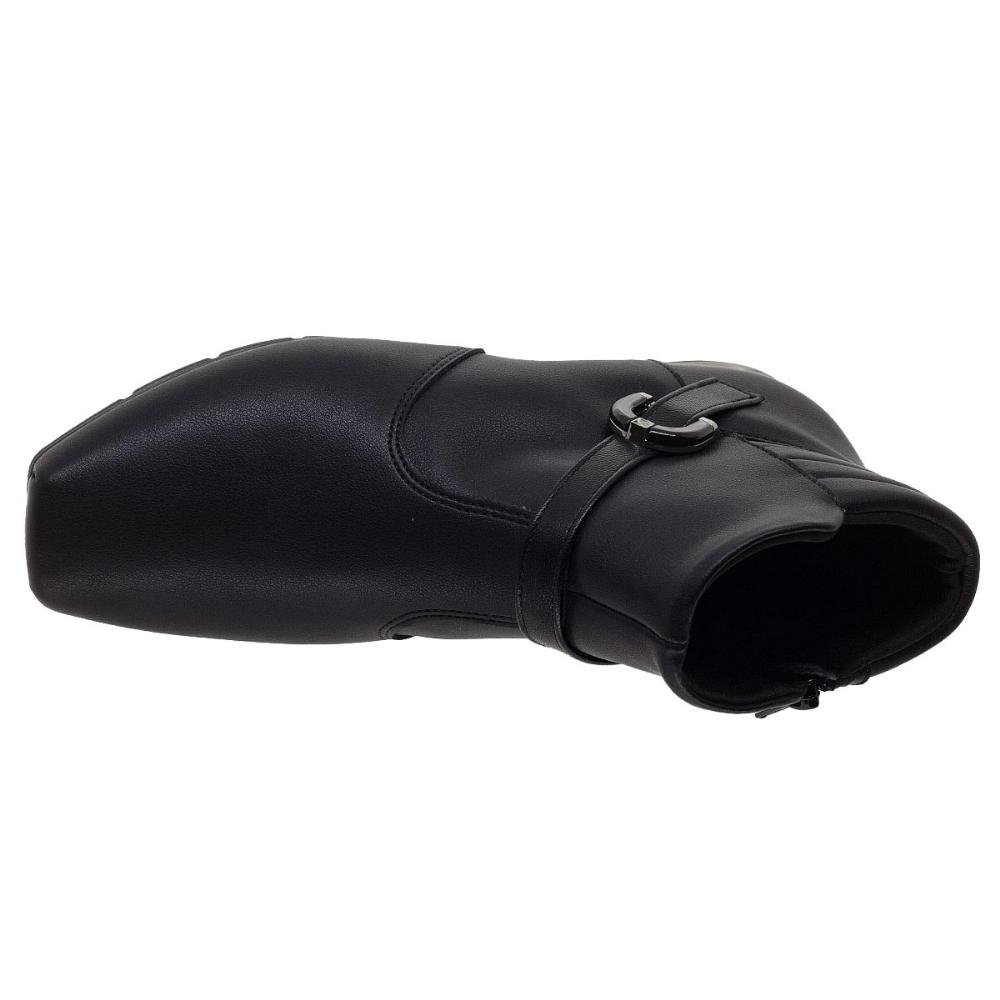 Bota Cano Curto Feminina Piccadilly 147307 Preta Preto 3