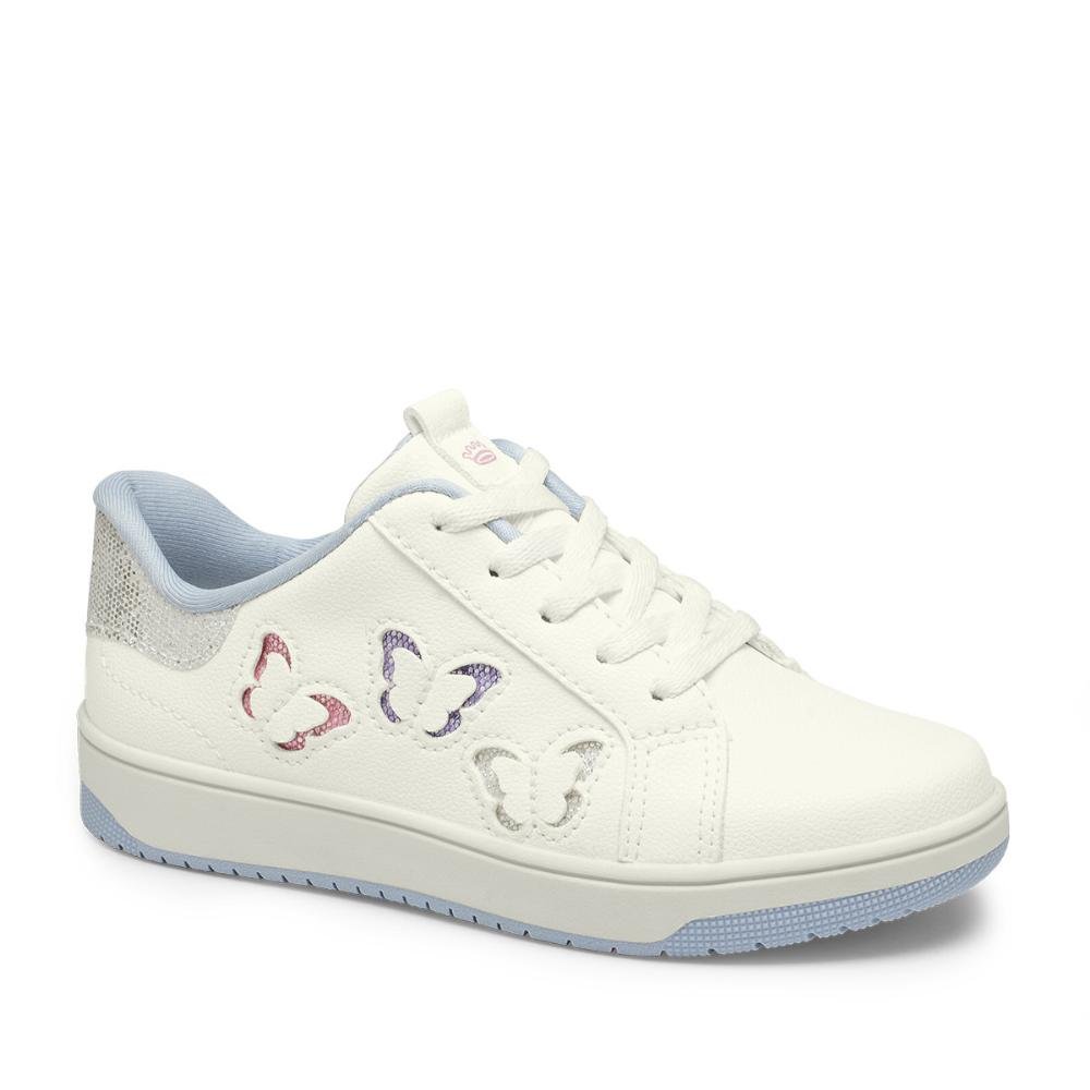 Tênis Casual Sneaker Infantil Menina Pink Cats V5421 Branco Branco 3