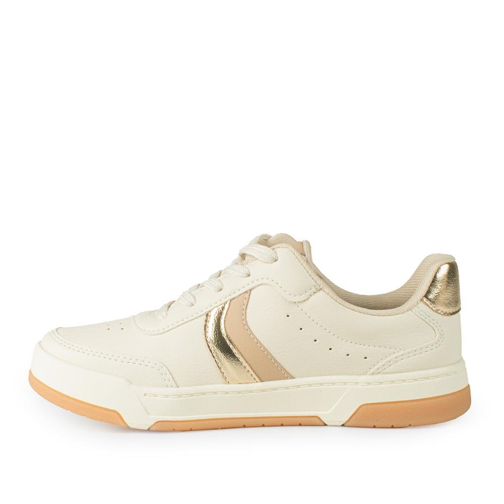 Tênis Casual Feminino Dakota D0191 Creme Creme 2