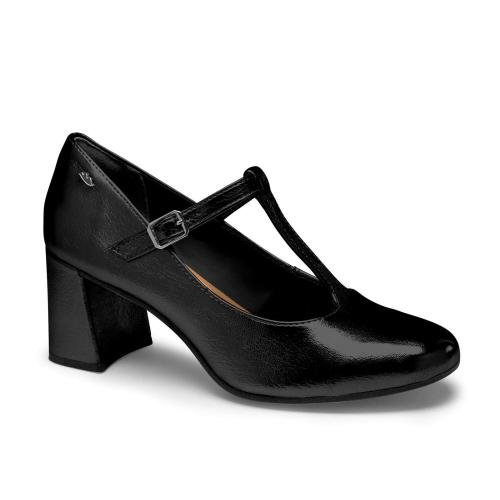Sapato Scarpin Boneca Salto Bloco Dakota Feminino G9731 Preto Preto 3