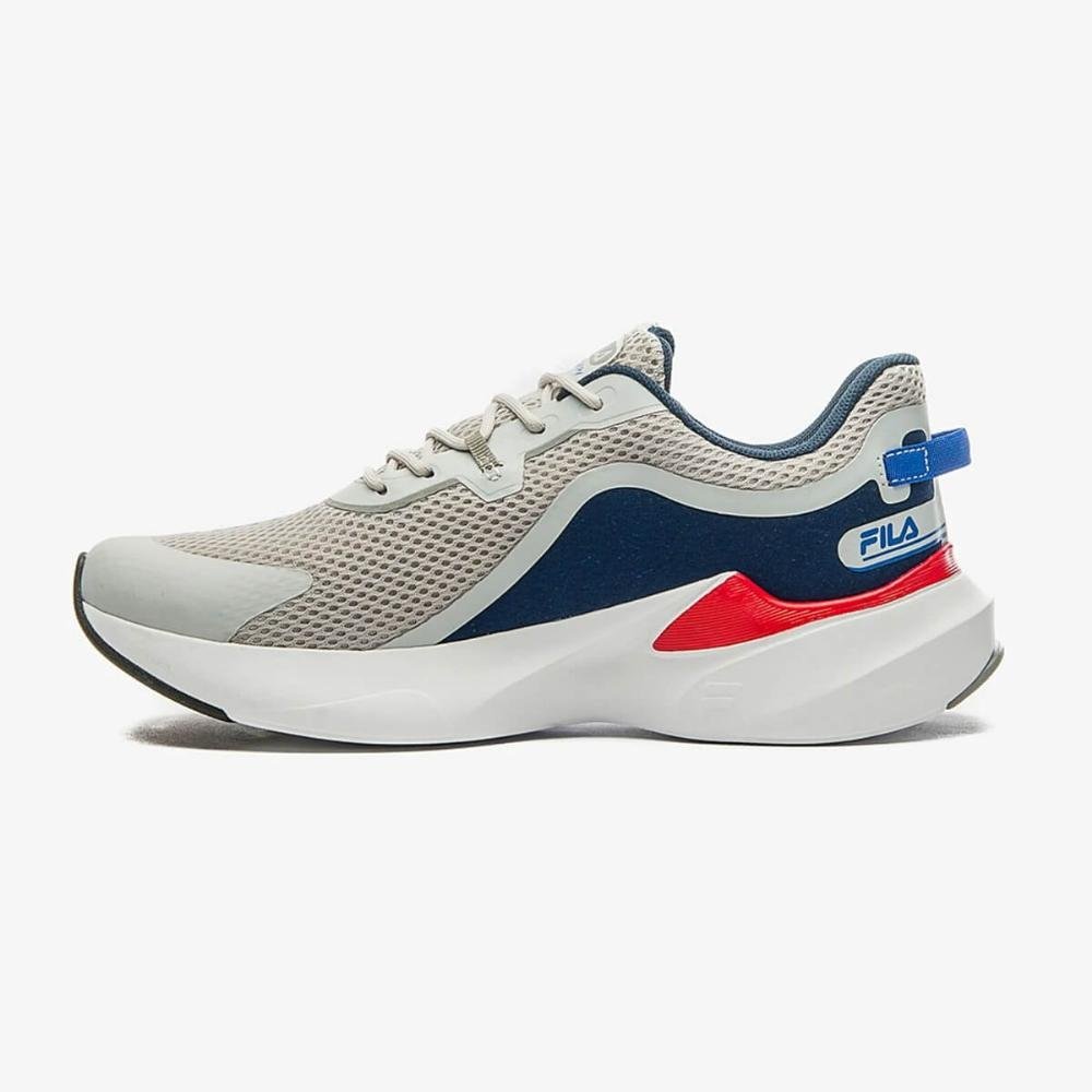 Tênis Esportivo Corrida Masculino Fila Recovery 1151966 Cinza Cinza 2