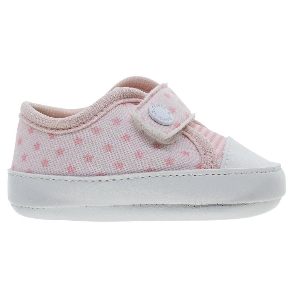 Tênis Infantil Bebê Menina Pimpolho 0110294C Rosa