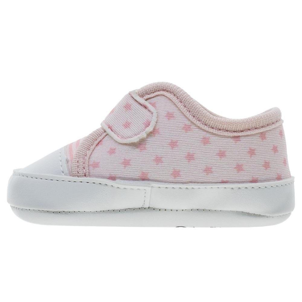 Tênis Infantil Bebê Menina Pimpolho 0110294C Rosa Rosa 2