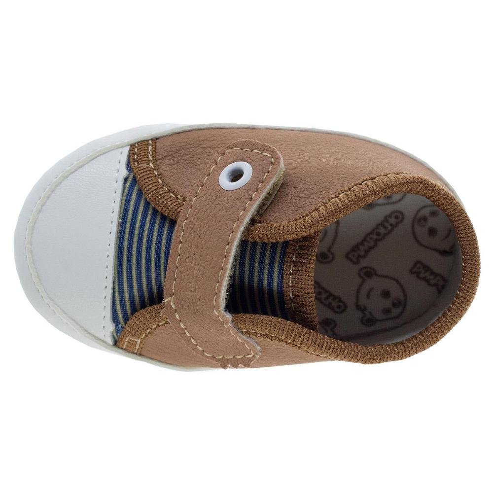 Tênis Infantil Bebê Menino Pimpolho 0110306C Marrom Marrom 3
