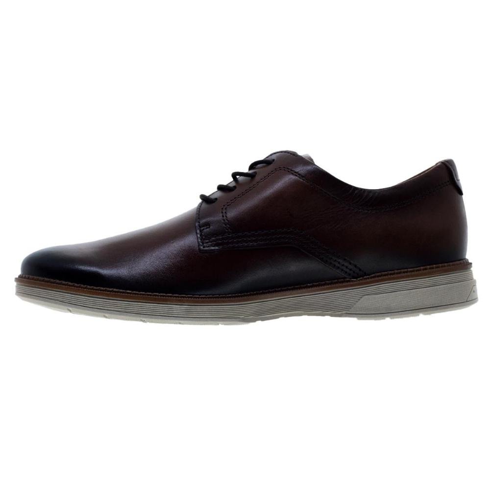 Sapato Social Oxford Masculino Pegada 126701 Marrom Marrom 2