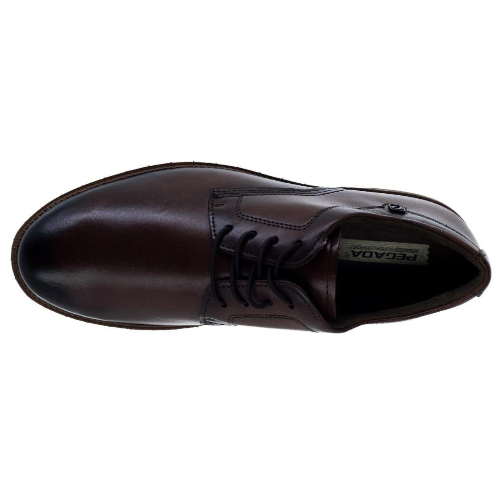 Sapato Social Oxford Masculino Pegada 126701 Marrom Marrom 3