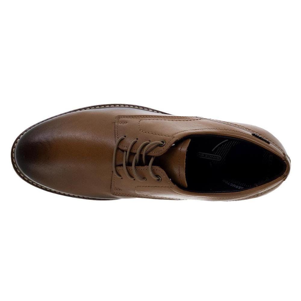 Sapato Social Oxford Masculino Pegada 125151 Marrom Marrom 3