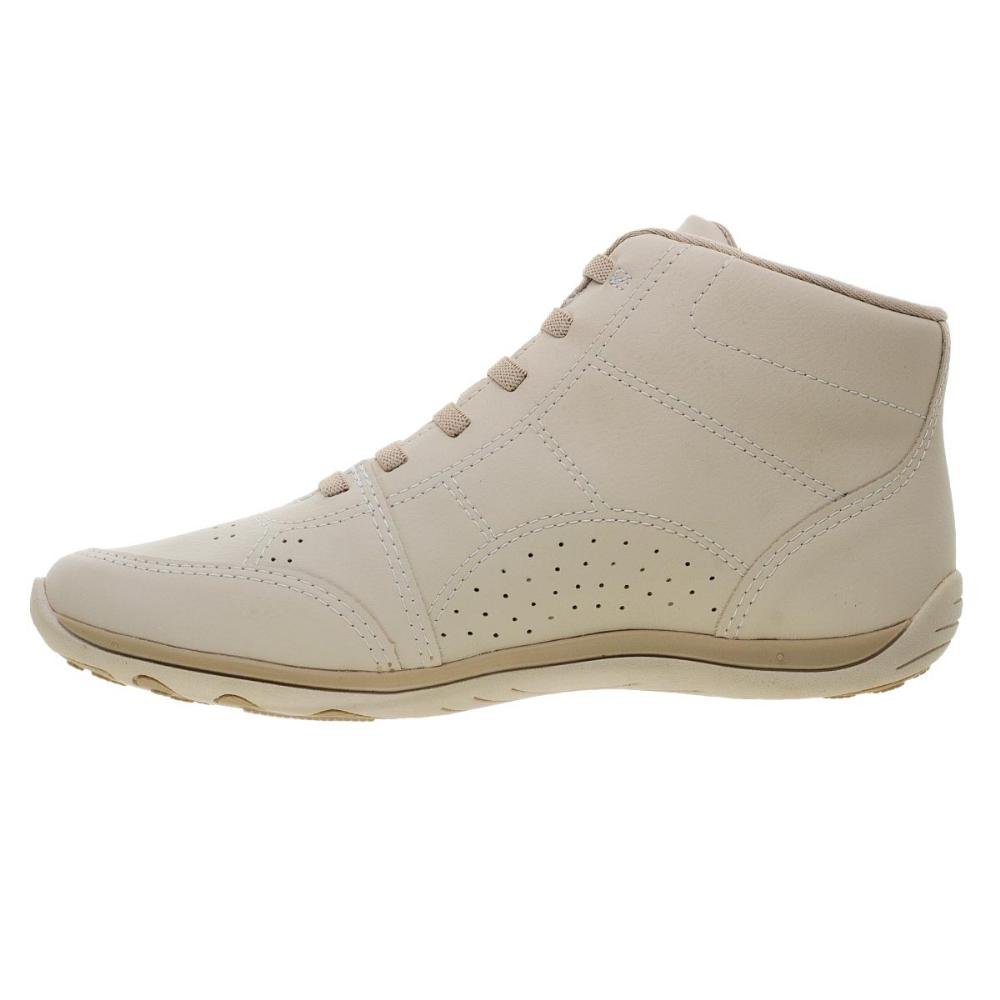 Tênis Cano Alto Feminino Kolosh C3105 Creme Creme 2