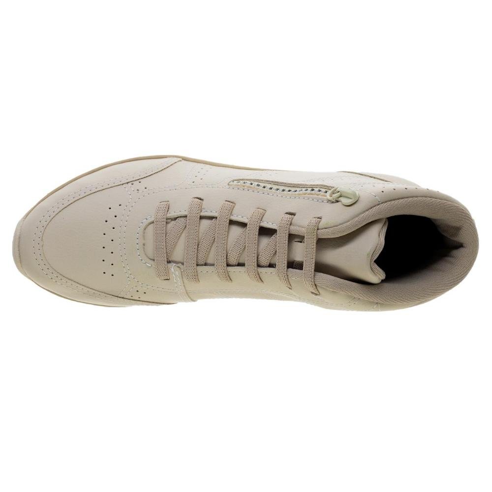 Tênis Cano Alto Feminino Kolosh C3105 Creme Creme 3