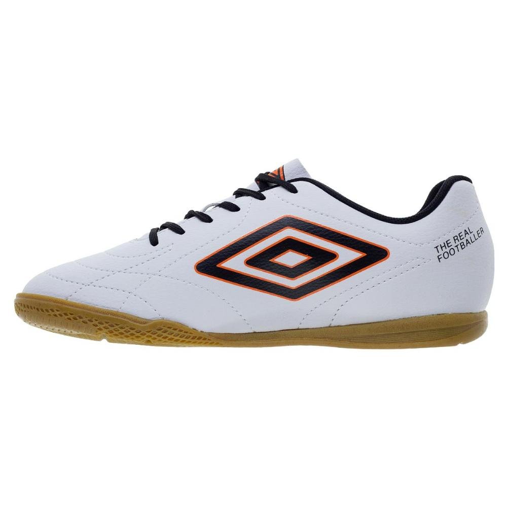 Chuteira Futsal Indoor Mascilina Class FootBaller Umbro 1295080 Branca Branco 2