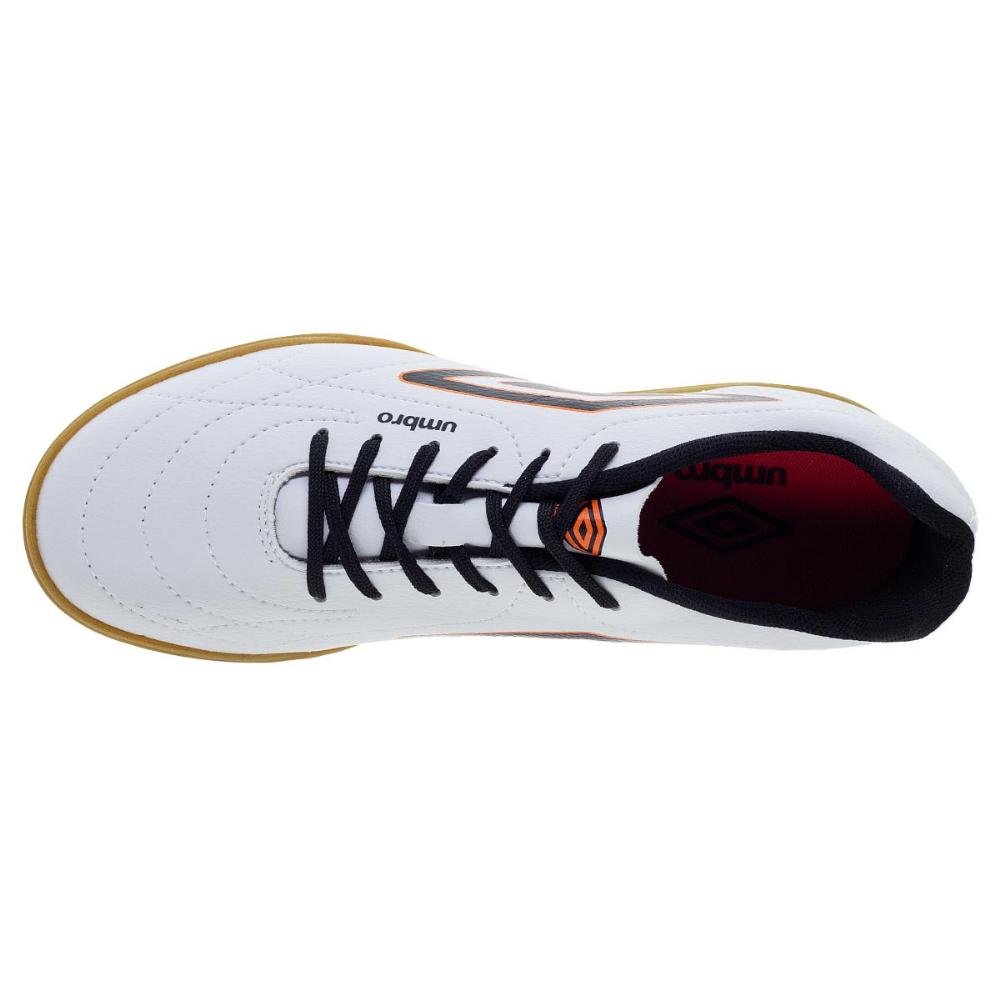 Chuteira Futsal Indoor Mascilina Class FootBaller Umbro 1295080 Branca Branco 3