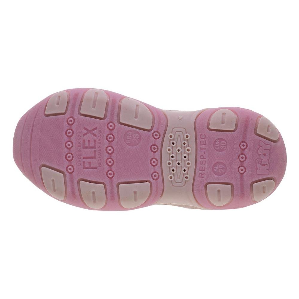 Tênis Infantil Menina Kidy Play 007-1818 Rosa Rosa 4