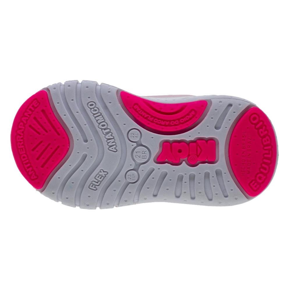 Tênis Infantil Menina Kidy 446-1002 Rosa Nude 4