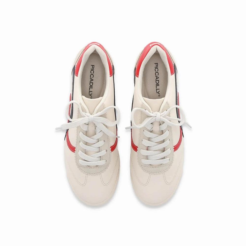 Tênis Casual Feminino Piccadilly 906001 Branco Offwhite 2