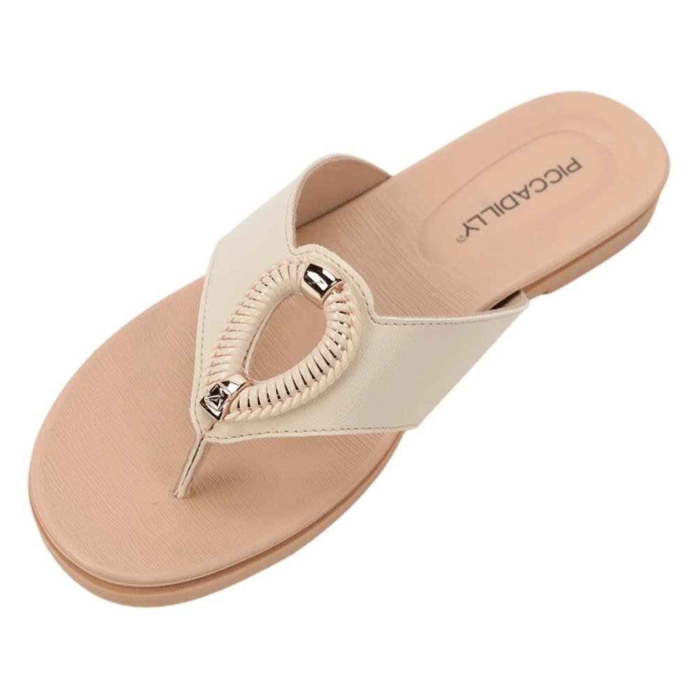 Tamanco Piccadilly Rasteiro 418081 Bege Bege 3