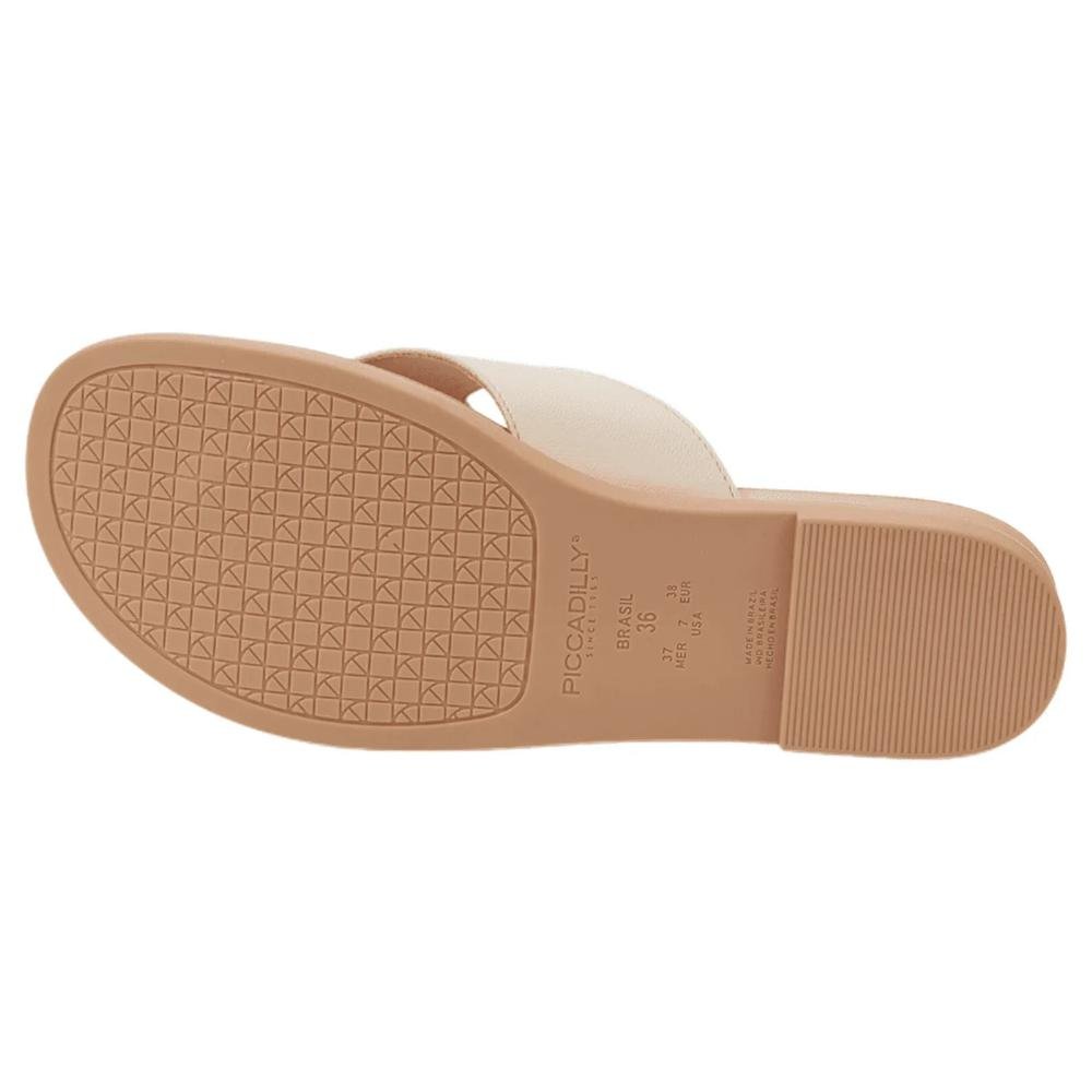 Tamanco Piccadilly Rasteiro 418081 Bege Bege 4