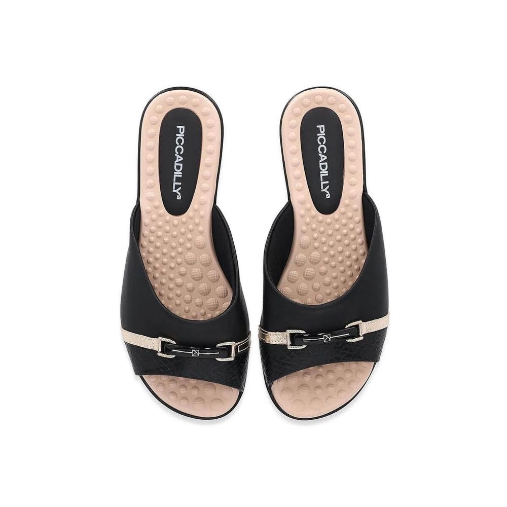 Tamanco Feminino Joanete Piccadilly 500375 Preto Preto 2