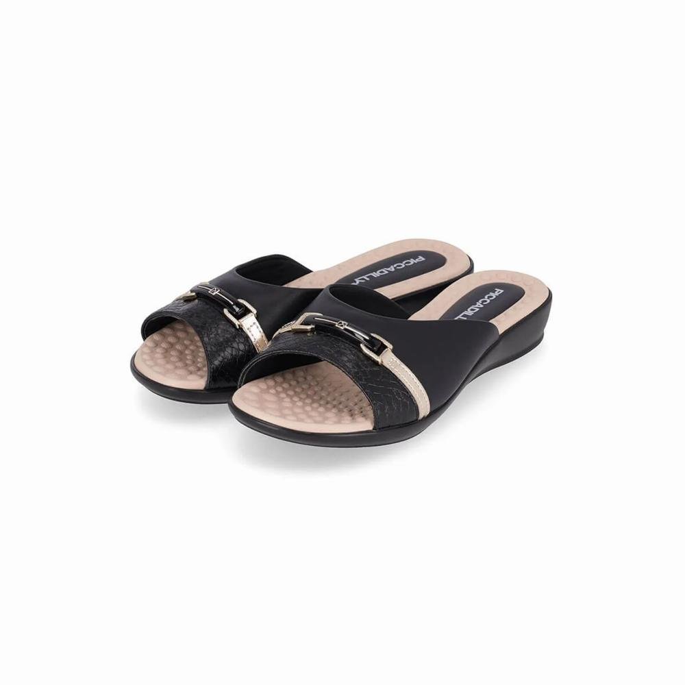 Tamanco Feminino Joanete Piccadilly 500375 Preto Preto 3