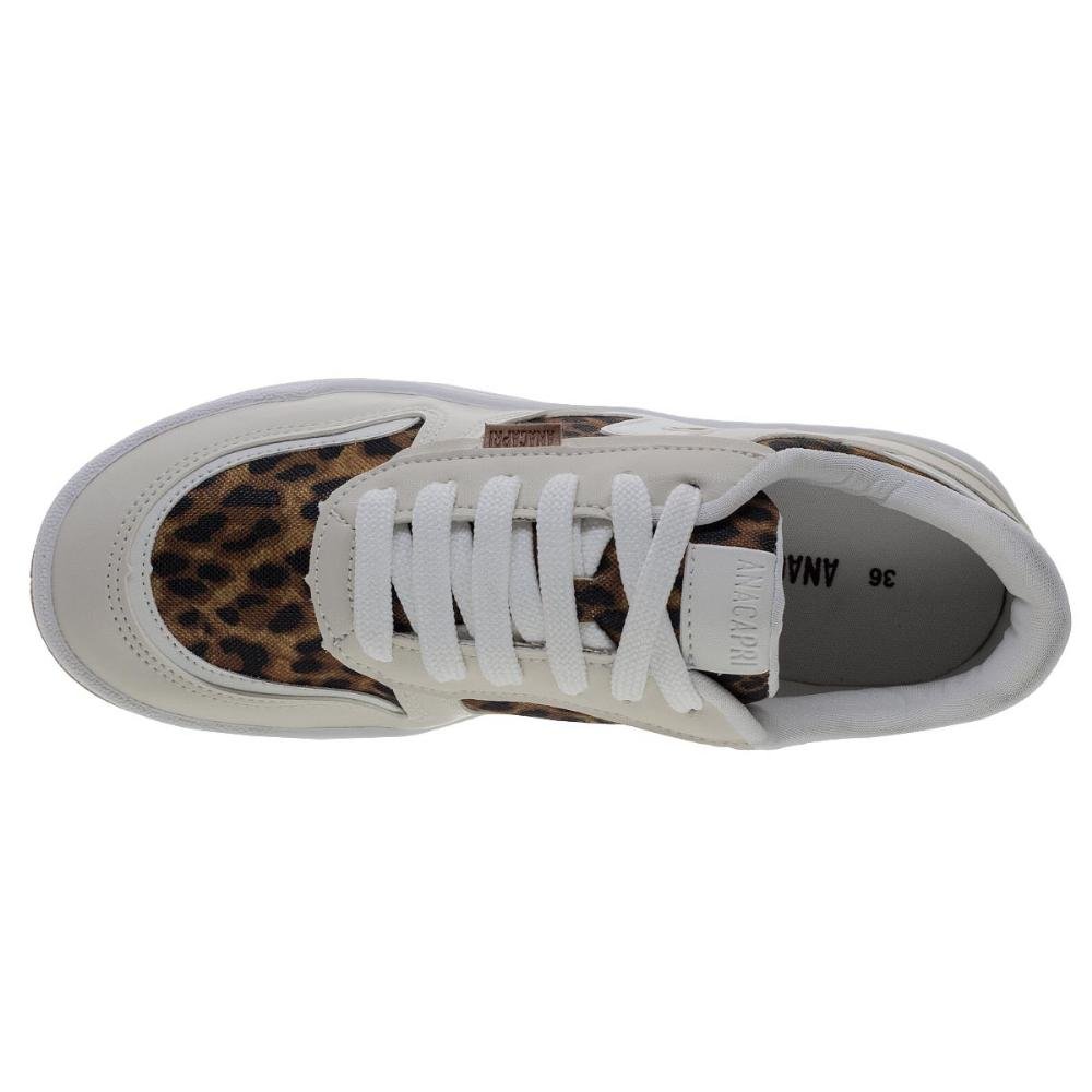 Tênis Casual Feminino Anacapri c306030004 Branco Branco 3