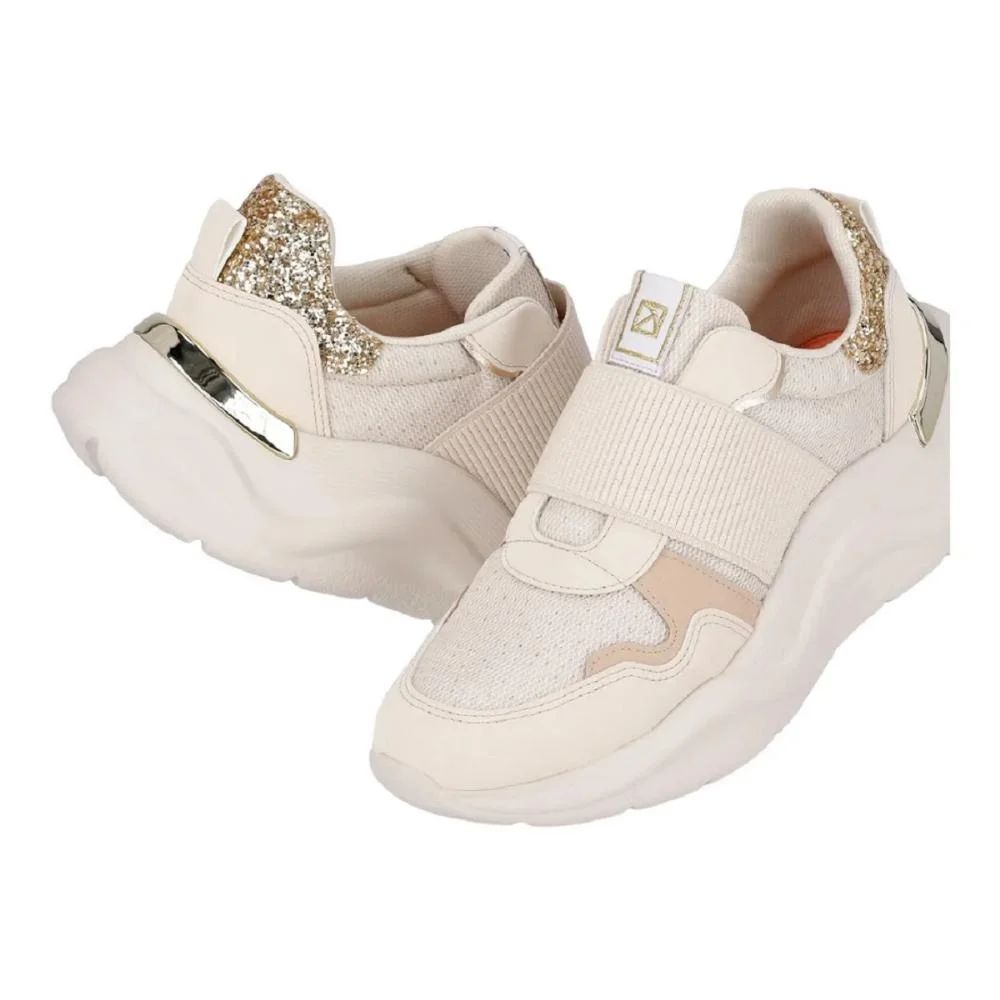 Tênis Casual Feminino Piccadilly 939017 Offwhite Offwhite 4