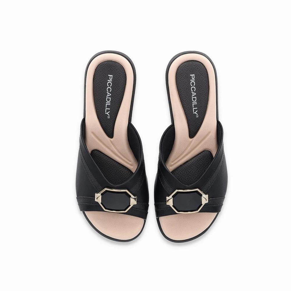 Tamanco Feminino Joanete Piccadilly 540375 Preto Preto 3