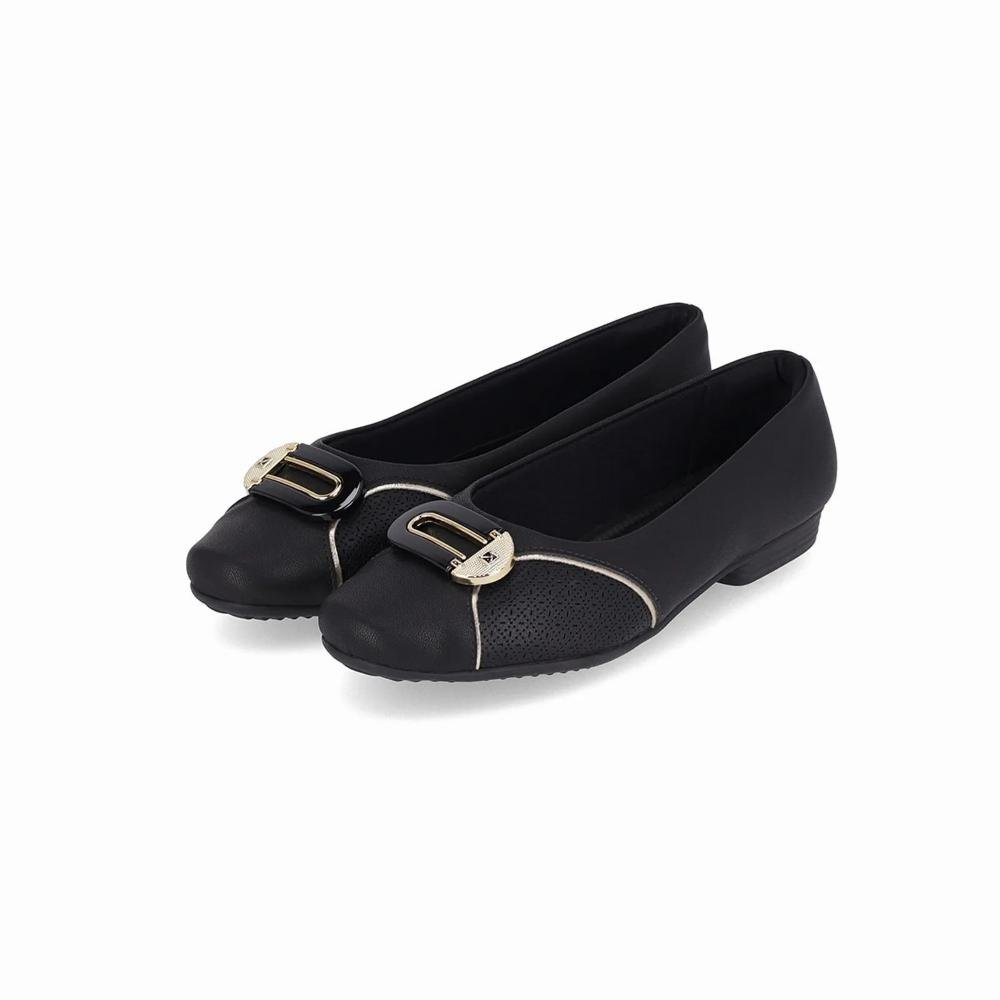 Sapatilha Joanete Feminina Piccadilly 250234 Preta Preto 3
