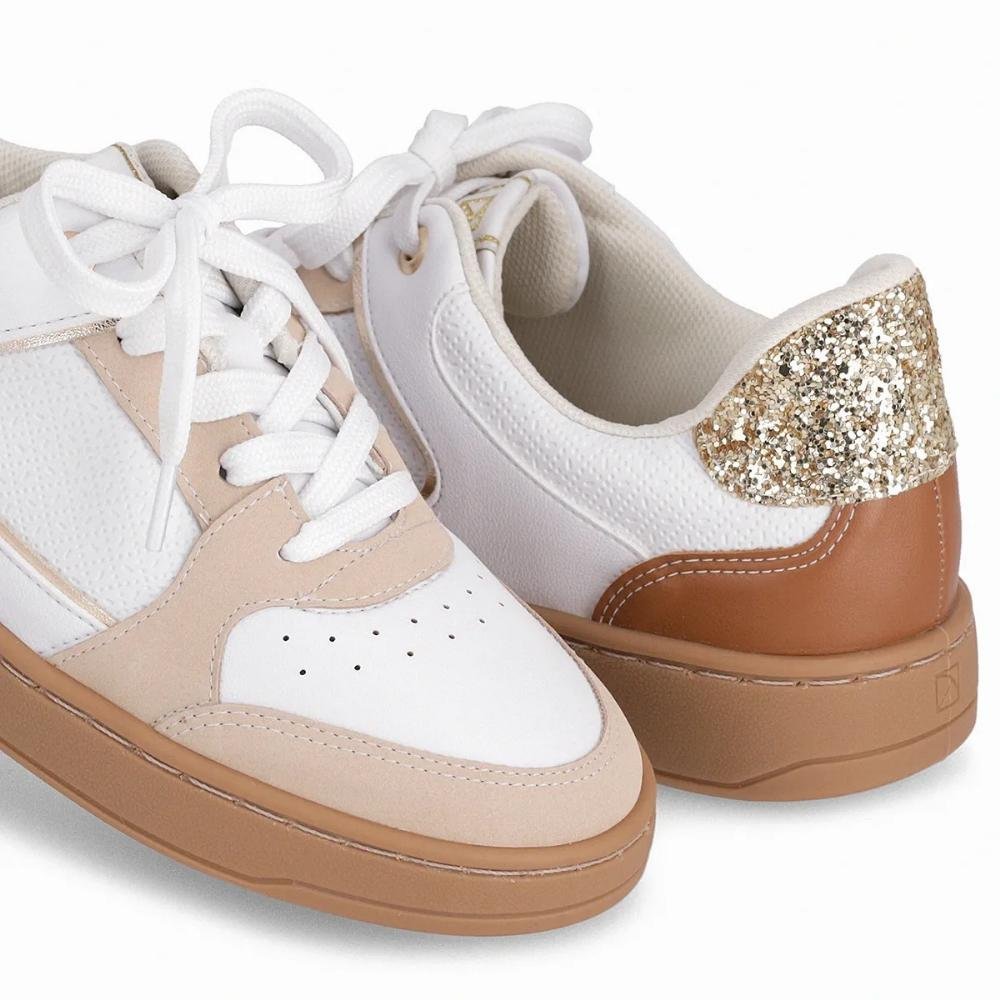 Tênis Casual Feminino Piccadilly 985020 Branco Branco