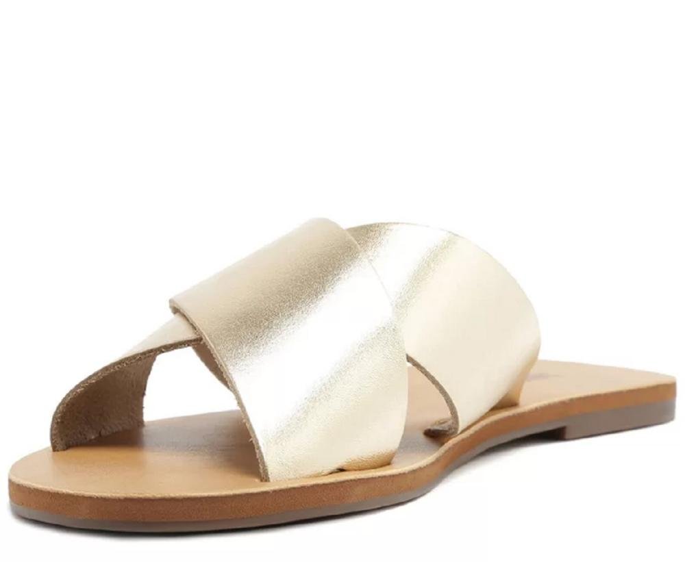 Tamanco Rasteiro Feminino Anacapri C300140004 Dourada Dourado 4