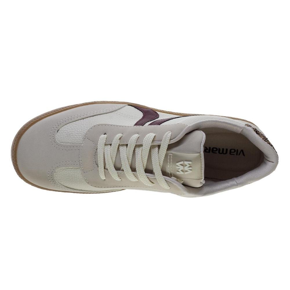 Tênis Casual Feminino Via Marte 213-003-01 Bege Bege 3
