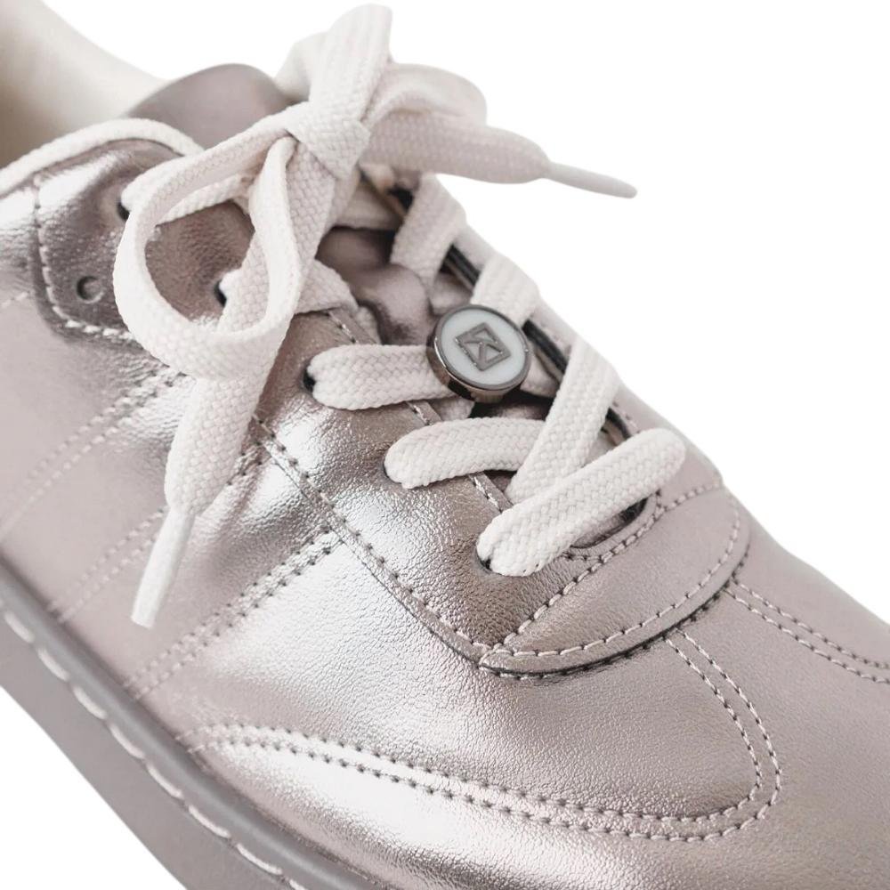 Tênis Casual Feminino Piccadilly 985019 Prata Prata 4