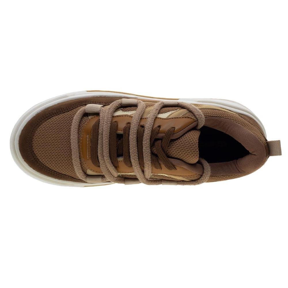 Tênis Feminino Go Street B9260 Marrom Caramelo 3